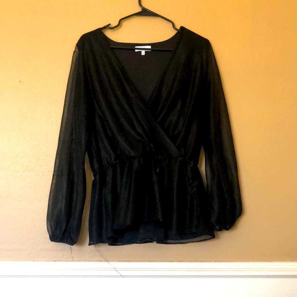 Sheer top with lining